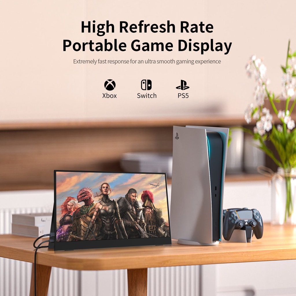 EXPOSE Portable1080P FHD 60HZ LED Game Monitor Type-C 15.6 Inch ...