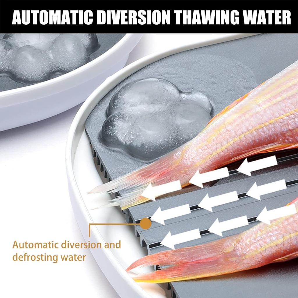 Kitchen Quick Thaw Machine Defroster Tray Box Food Grade Aluminum Ice ...