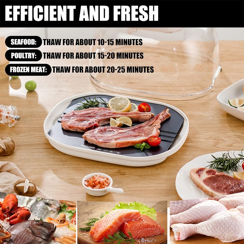 Kitchen Quick Thaw Machine Defroster Tray Box Food Grade Aluminum Ice ...