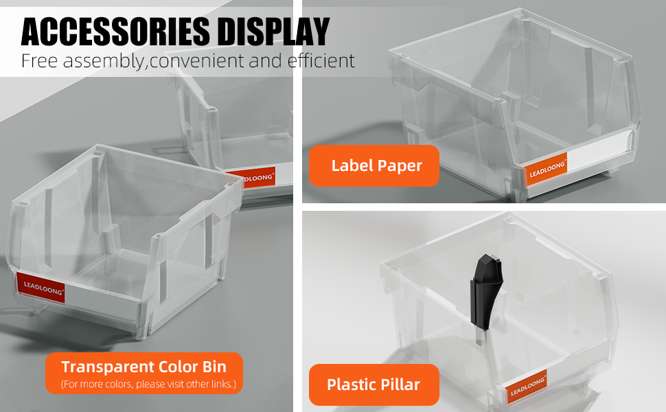 6/24PCS V1 Transparent Storage Bin 13.5*10.5*7.6CM/5.31*4.13*2.99Inch ...