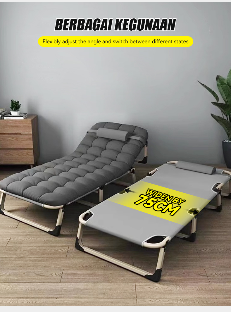 MOK Foldable Lazy Chair Folding Chair Bed Foldable Bed Foldable