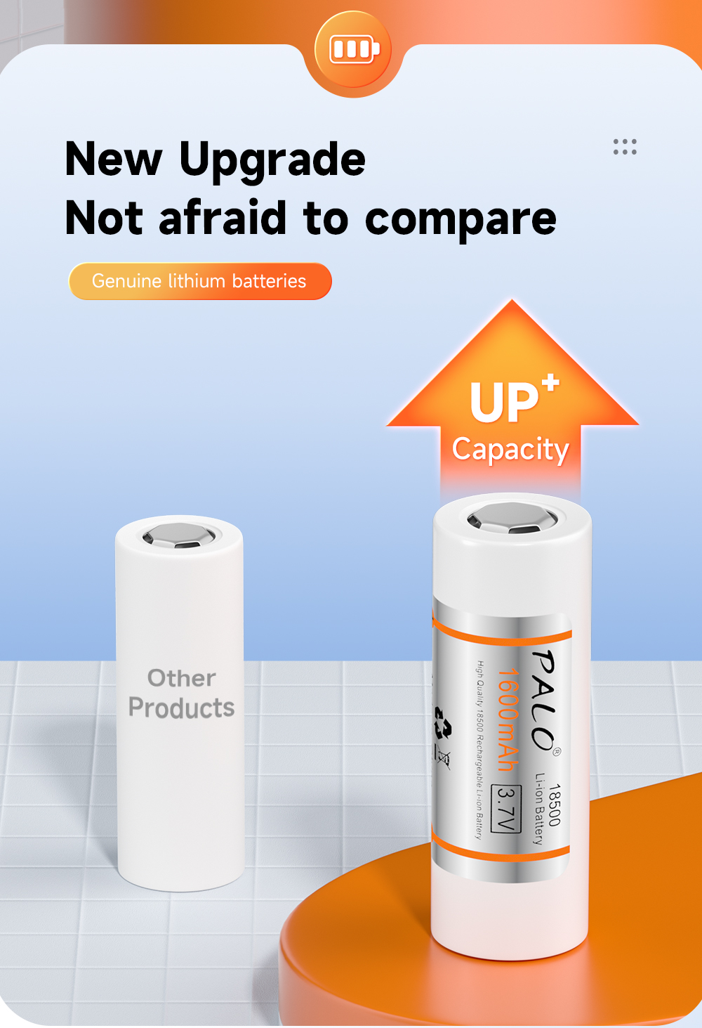 Adattatore 3.7v 26650 + cella 18500 (1600mAh) 3.7v - alternativa low cost