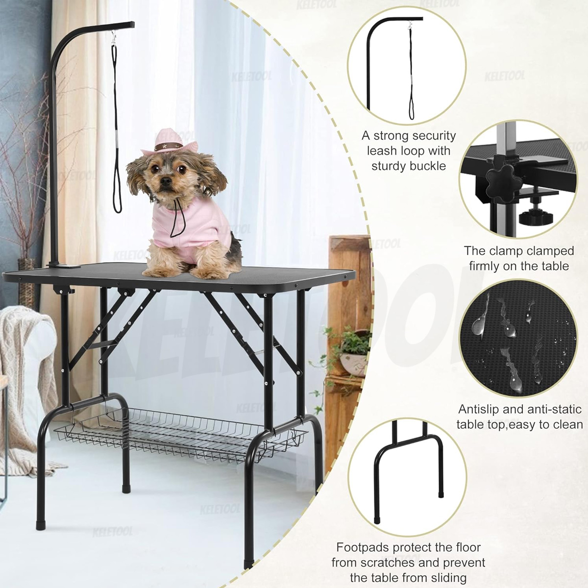Pet grooming table Foldable cat dog grooming Foldable Dog Beauty Table ...