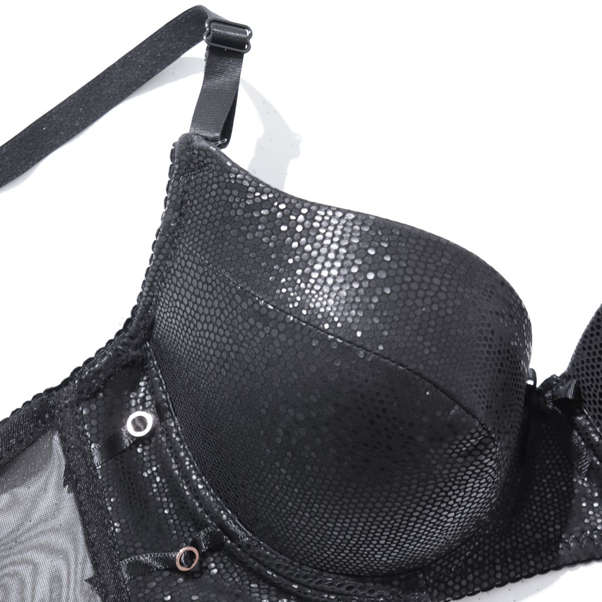 PARIFAIRY Lady Sexy Soft PU Leather Splice Sponge Padded Molded Cup ...