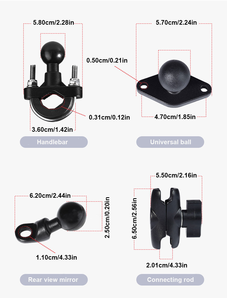 SEAMETAL Phone Holder Motorcycle Bicycle Solid Sturdy Motosikal Bike ...