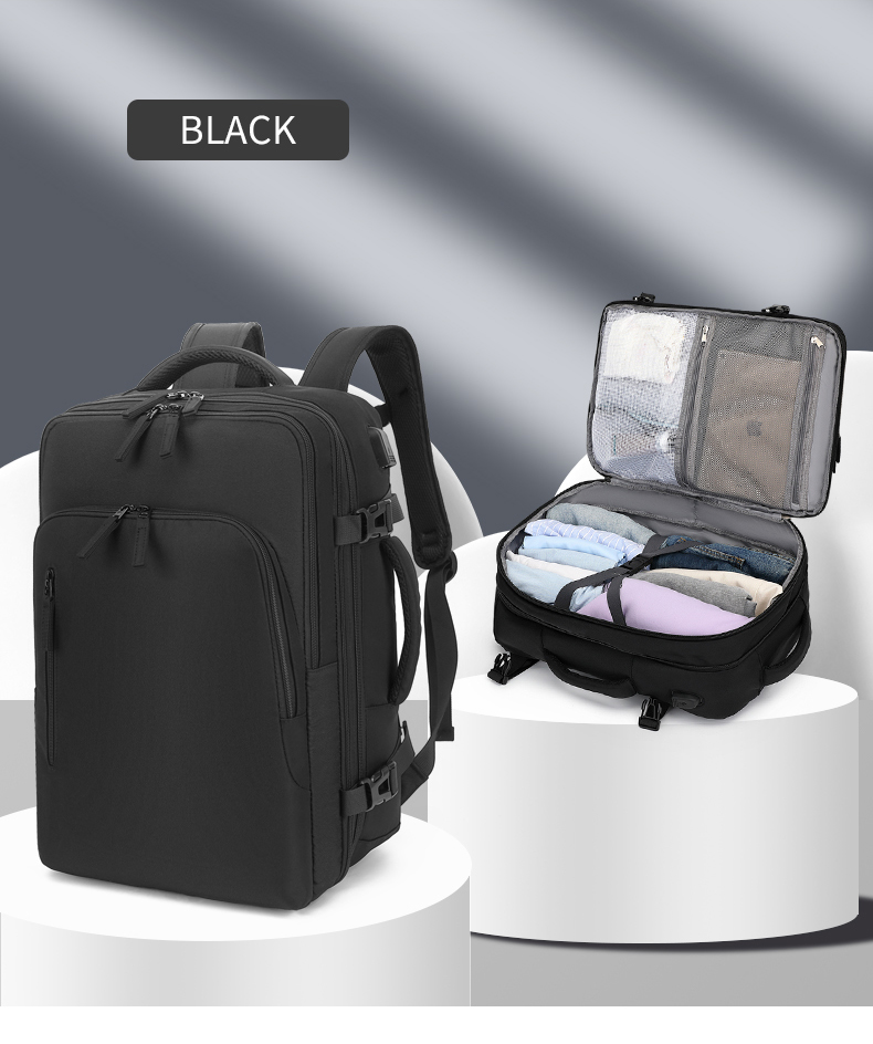 [from selangor] 40L Backpack Travel Expandable Waterproof 15.6 inch