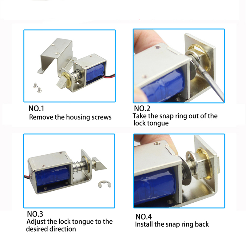 DC12V 0.8A small electromagnetic lock storage cabinets electronic lock ...