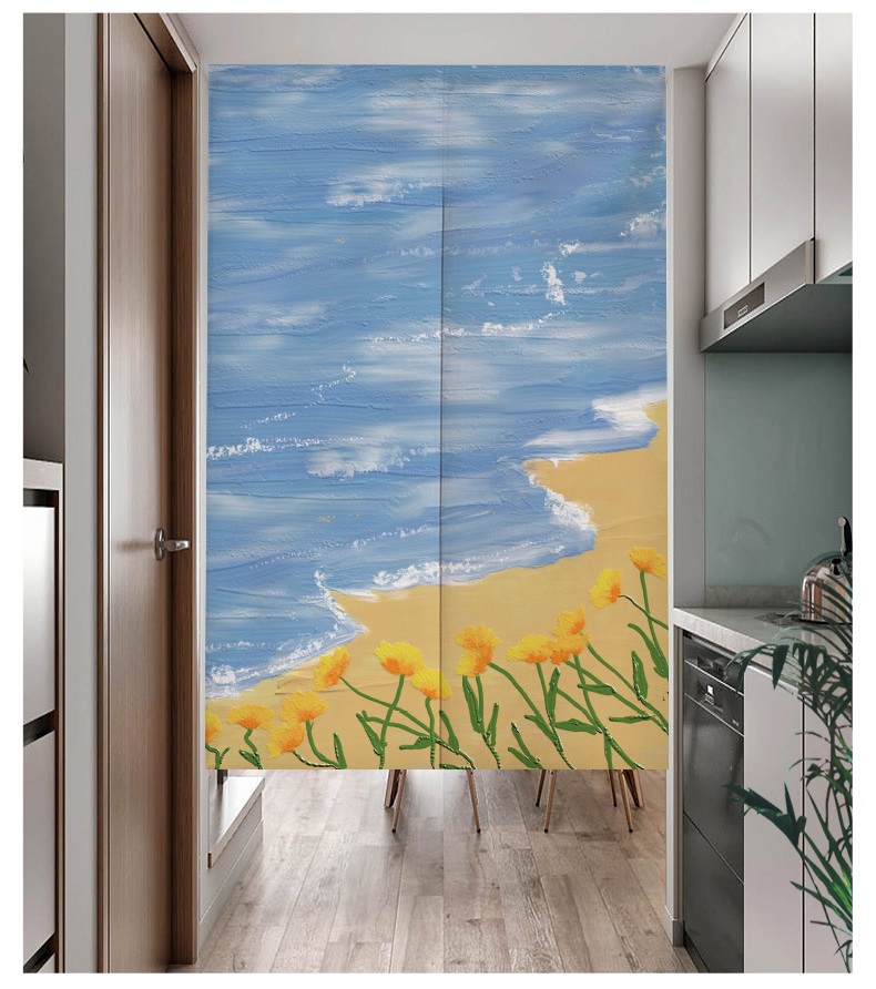 Ins Style Kitchen Door Curtain for Partition Half Height Doorway ...