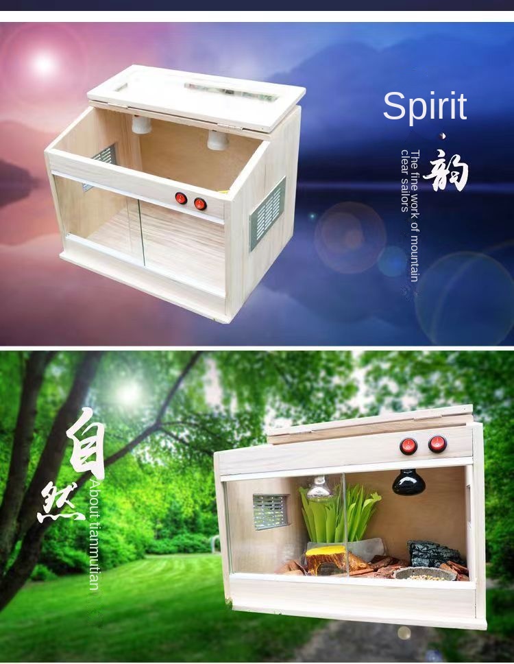 Hedgehog Horned Frog Climbing Pet Box Bird Maned Lion Breeding Box ...