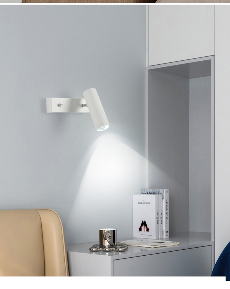 Bedside Reading Wall Lamp With Switch LED Wall Light Indoor Lighting