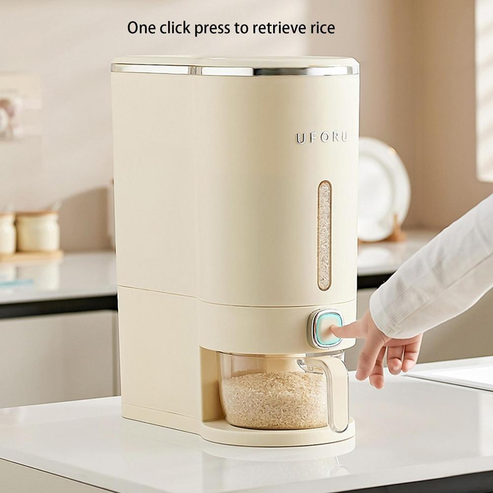 5kg/10kg Rice Dispenser Sealed Rice Bucket Moisture Insect Proof Grain ...