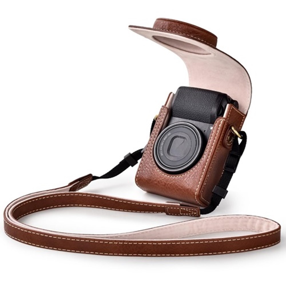 Camera Case for Sony RX100 Series - Retro Leather Case for Sony ZV1F ...