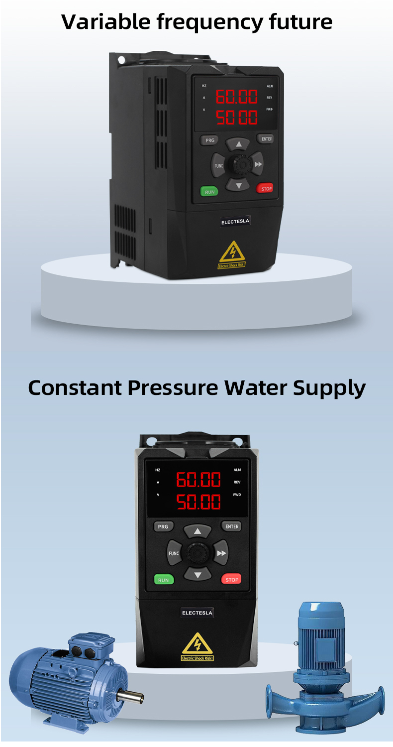 Solar VFD 220V 380V 0.75KW-7.5KW Motor Speed Controller Adjustable ...