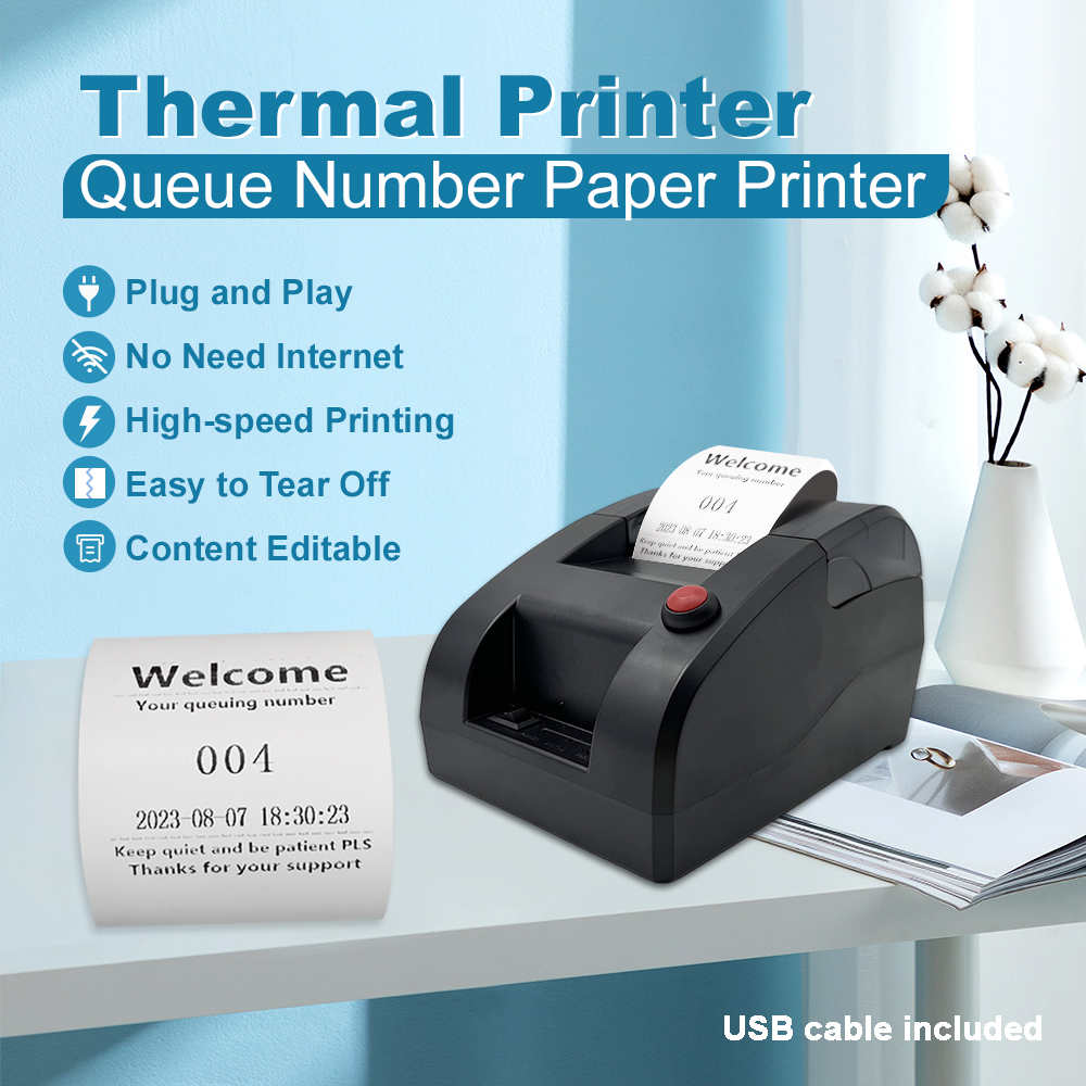 Queue Thermal Printer for Queue Number Ticket Dispenser Printer High ...