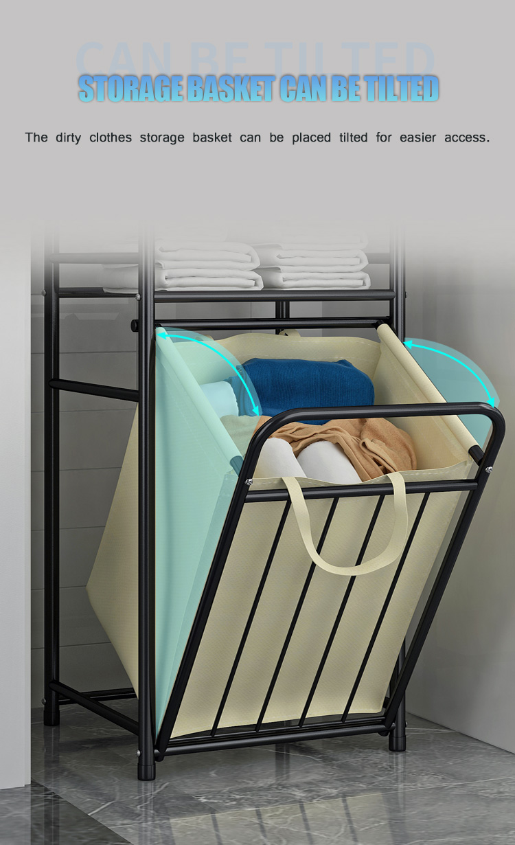 Laundry basket swing laundry storage rack laundry hanger Detachable ...
