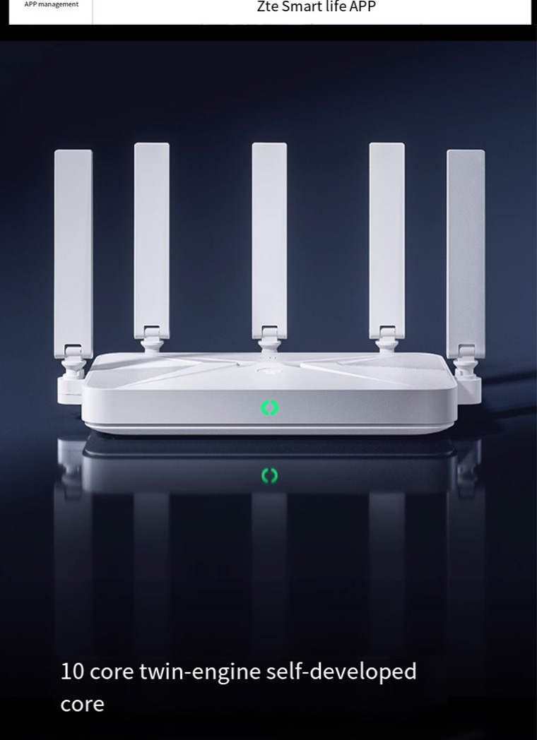 ZTE WD2451 Router Sky Survey BE5100Pro+Dual 2.5G Ethernet WiFi7 Gigabit ...