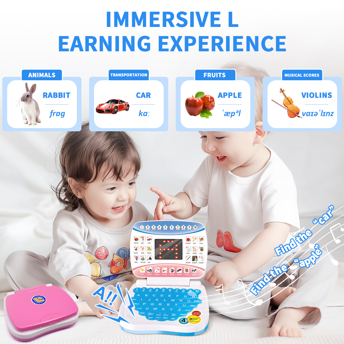 Smart Preschool Laptop Interactive Learning Tablet Delightful ...