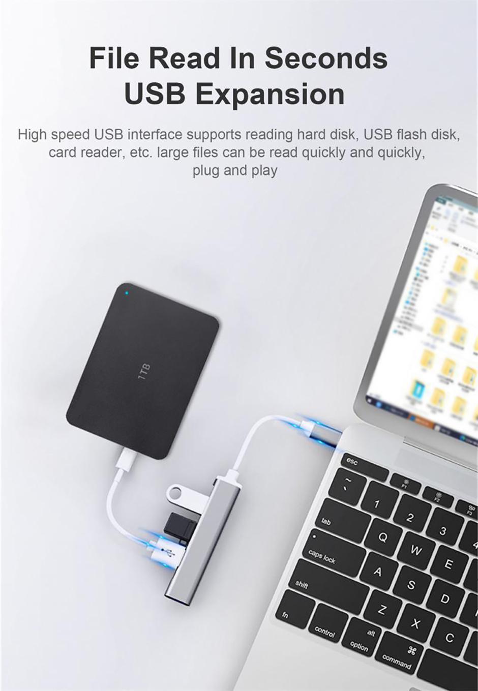 Type C Usb HUB3.0 Docking 4 in 1 Multi Function Laptop OTG for Laptop ...