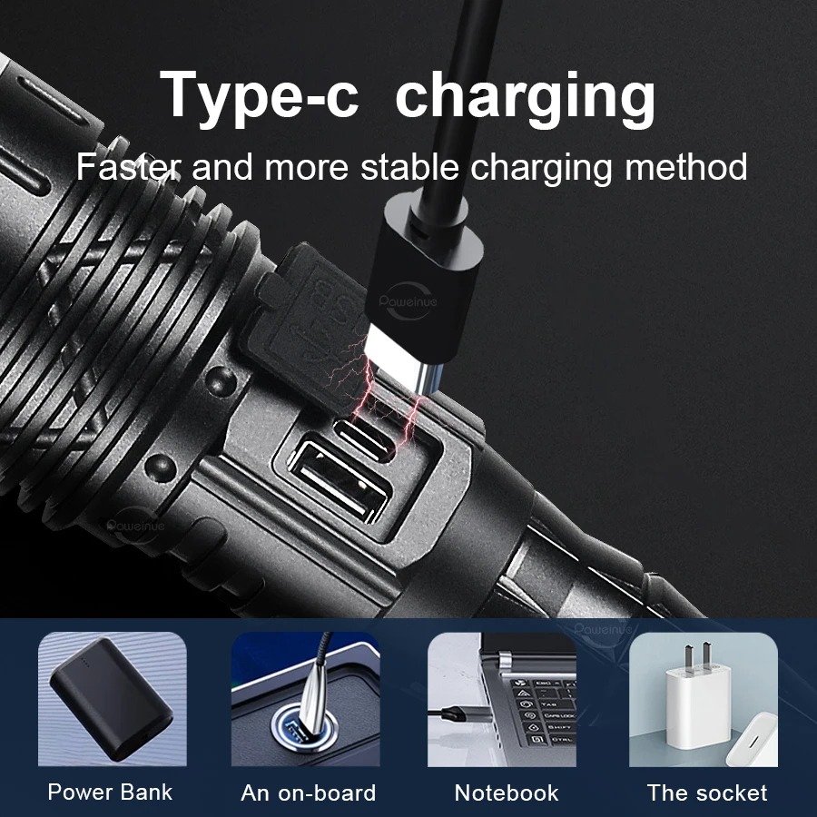 2024 flashlight water proof torchlight powerful 1000000lm japan ...