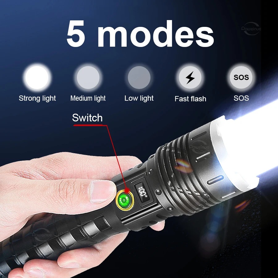 2024 flashlight water proof torchlight powerful 1000000lm japan ...