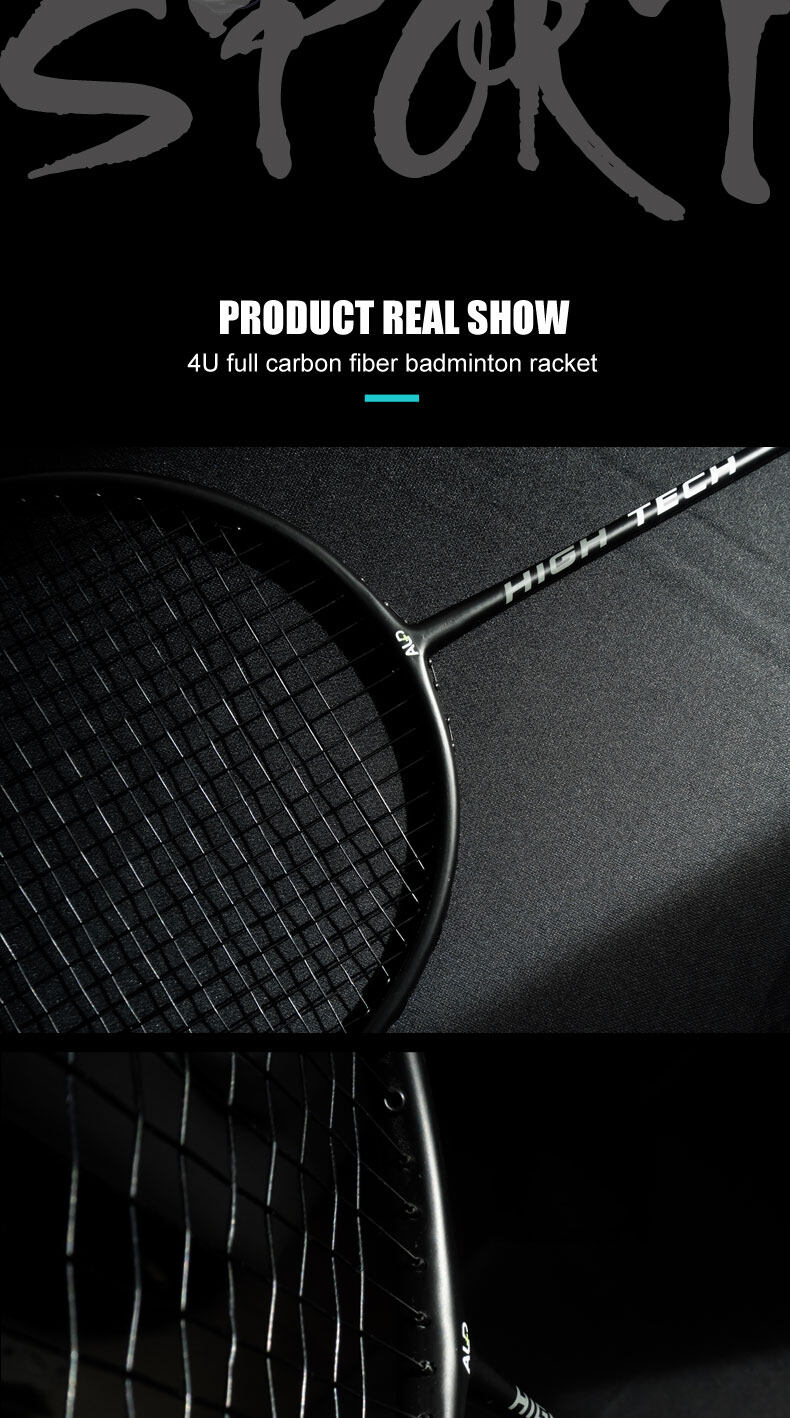 ALPSPORT RR 2Pcs+Bag Free Shuttlecock 4U Max 26LBS G5 Black Badminton ...