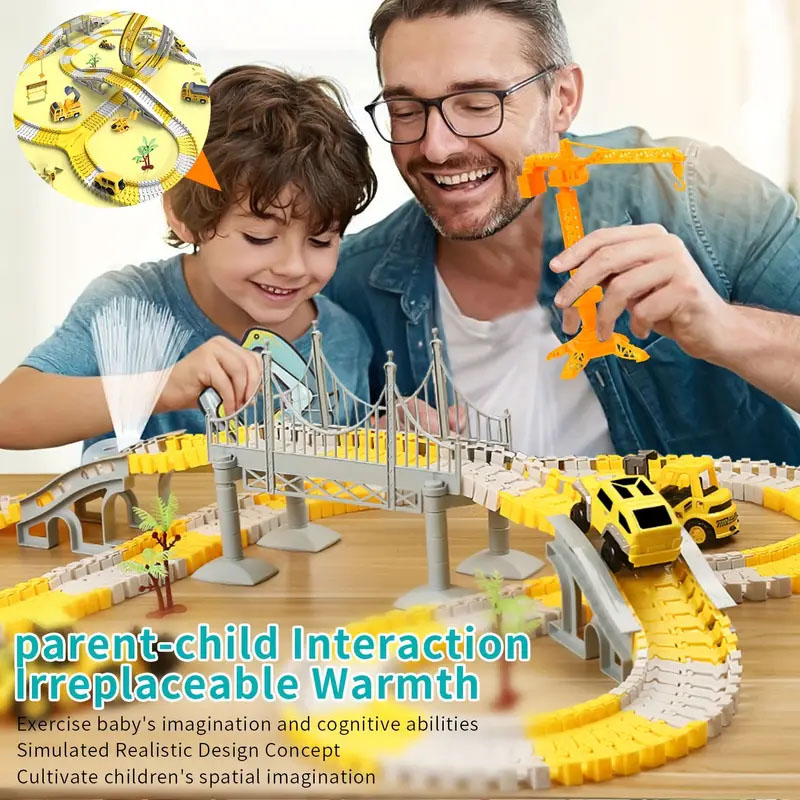 Children's electric rail cars, car toys, DIY toys, children's toys, toy ...