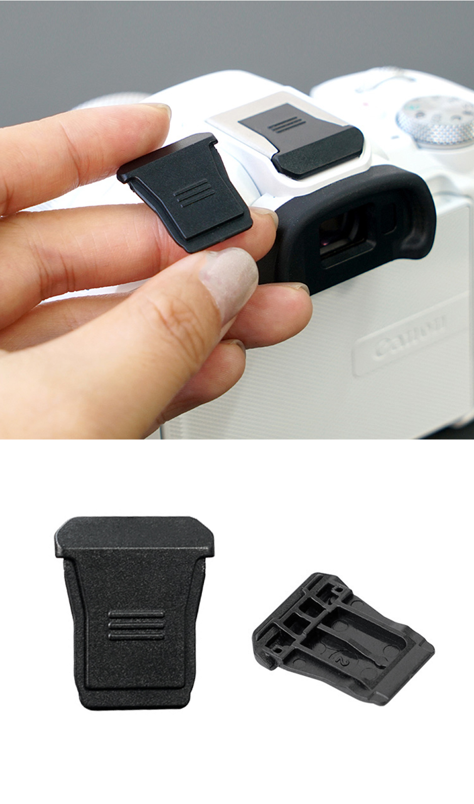 JJC Hot Shoe Cover Cap Protection For Canon EOS R10 R7 R3 R5 C Shoe - View #3