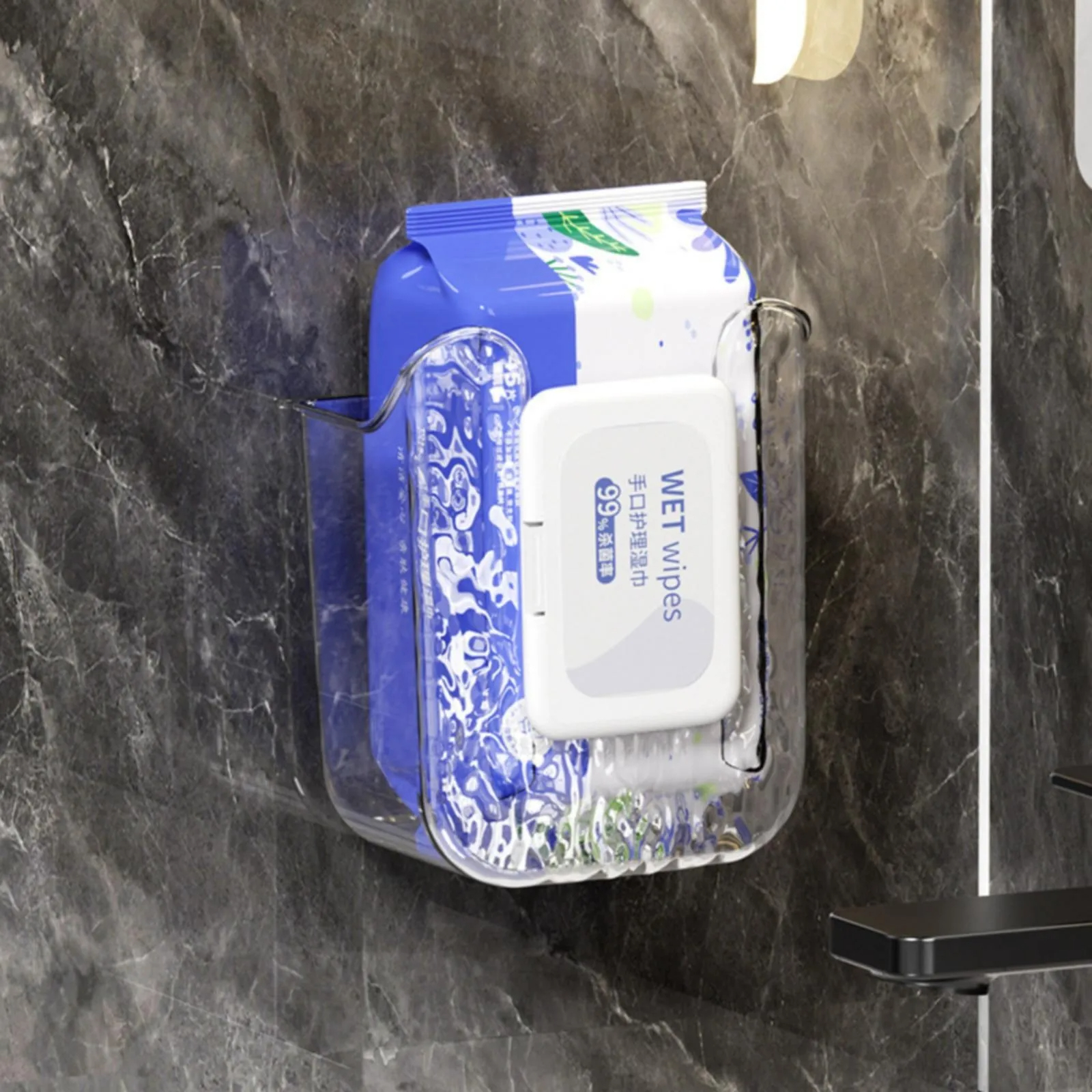 2PCS Kitchen Wipes Storage Box Easy To Remove Wipes No Punching Wall ...