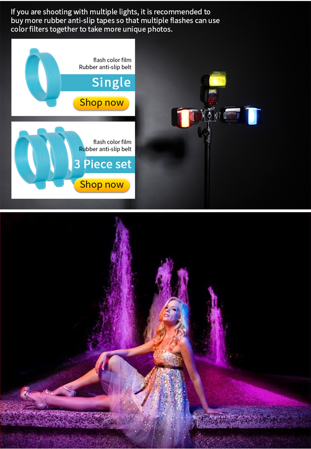 Selens Universal Flash Filter Lighting Color Gels - Combination Kits ...