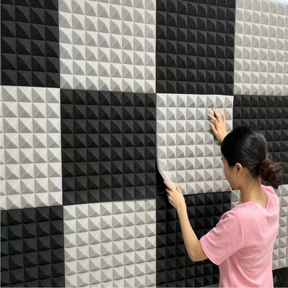 1pc 50x50x5cm Eco-friendly Pyramid Soundproof Sponge ,Acoustic Foam ...