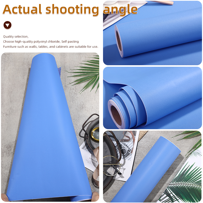 1 Roll 5m, Blue Stickers, Wallpaper Decoration, Bedroom Wallpaper, Wall ...
