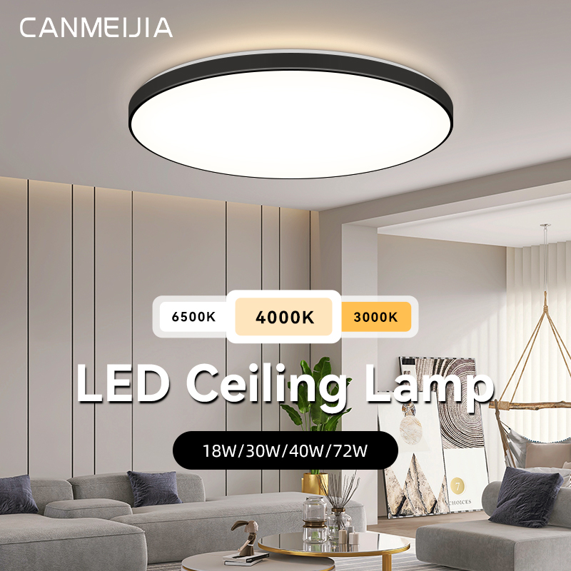 3 Colors Ceiling Light Tri-proof Lampu Led Siling Ruang Tamu Moden 220V ...