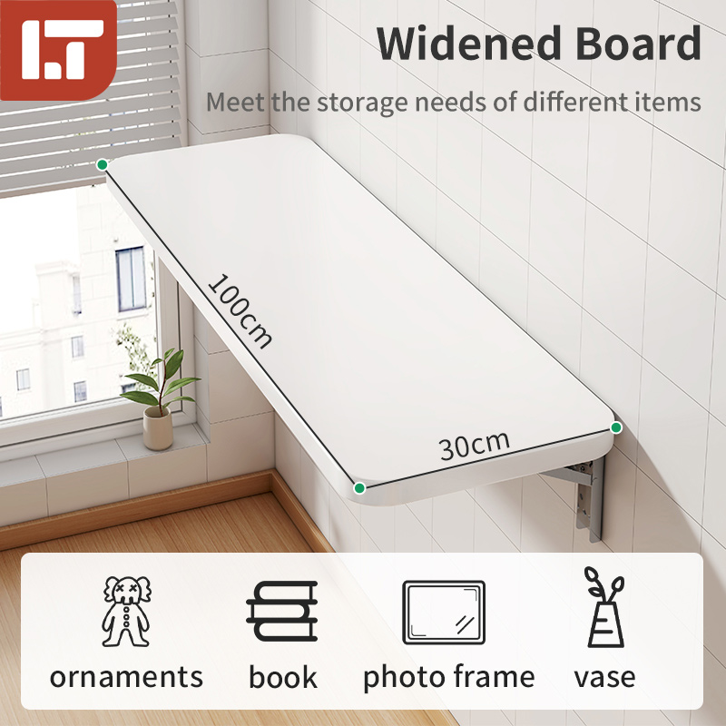 Wall Mounted Floating Table Hanging Study Table Floating Wall Shelf ...