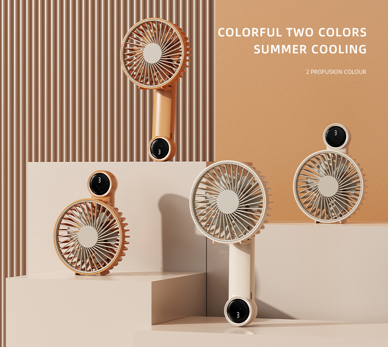 Mini Fan Rechargeable Handheld Fan Potable Air Conditioner Folding Fan ...