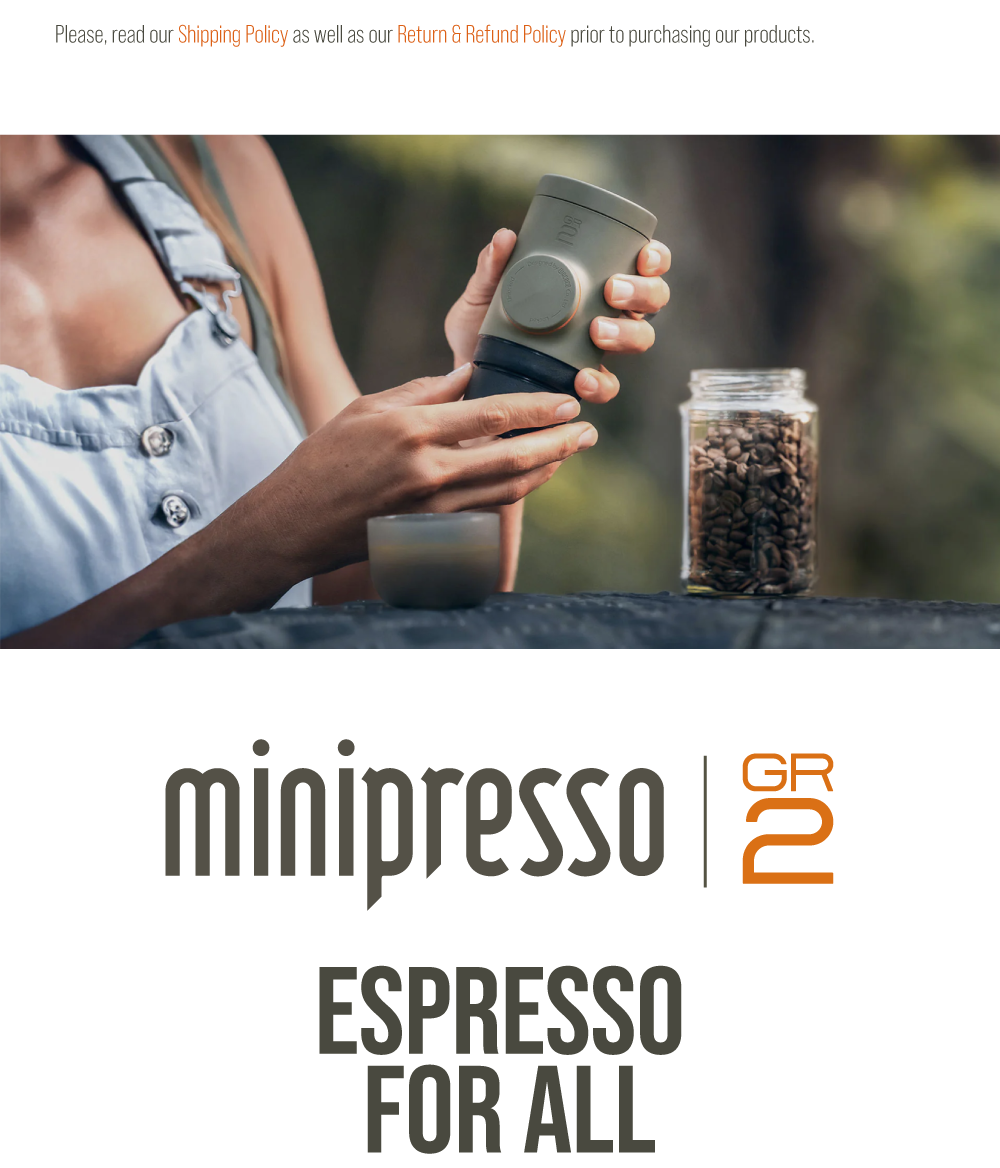 Minipresso GR2 - Portable Espresso Apparaat | Webwinkel