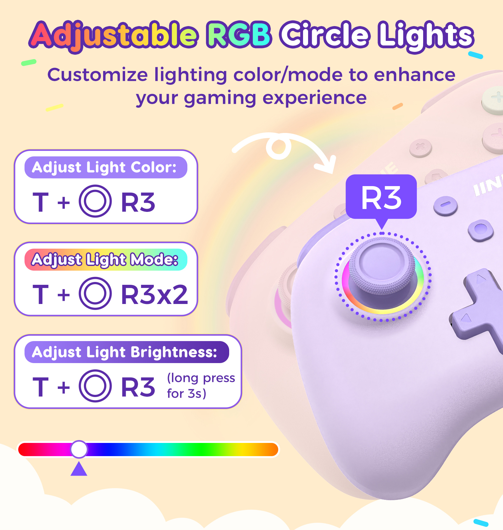 IINE Candy Pop Mini Controller for Switch/Android/IOS/PC with NFC ...