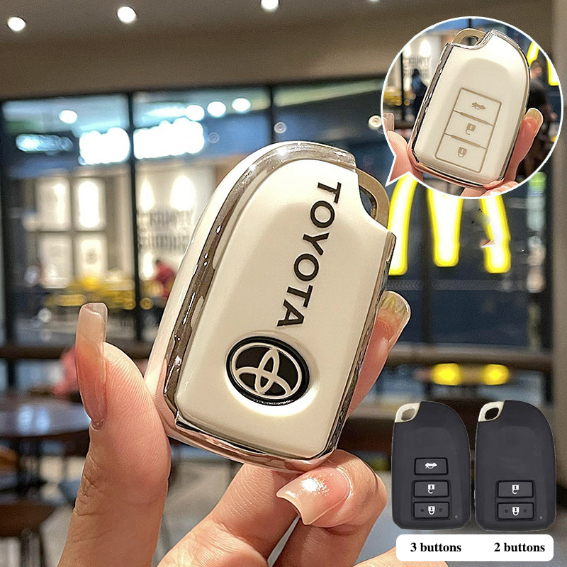 TPU Car Key Cover For Toyota Yaris/Vios/Yaris 2014/Yaris-5 door 2/3 ...