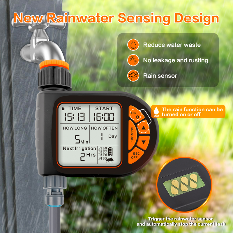 FUJIN IRRIGATION New LCD Display Water Timer Waterproof IP65 Home ...
