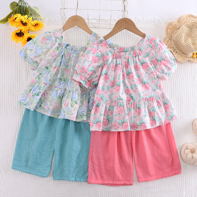 Girls' Set Summer New Western Style Cool Handsome Baby Internet Red ...