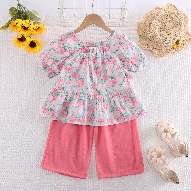 Girls' Set Summer New Western Style Cool Handsome Baby Internet Red ...