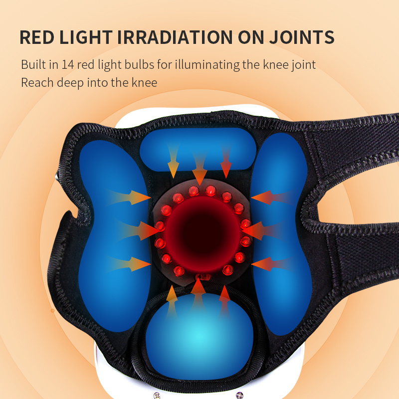 Wireless Electric Knee Massager Vibration Heating Pad Pain Relief for