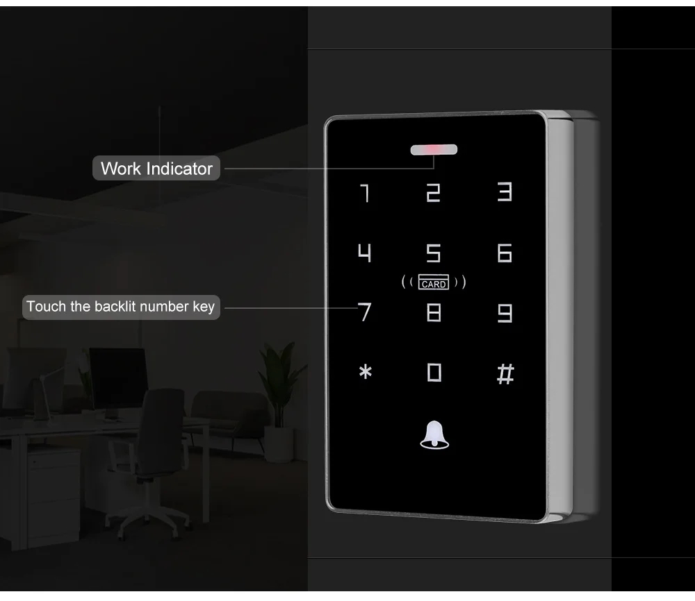 Outdoor Access Control System Kit Set Waterproof RFID Keypad 125KHz 13 ...