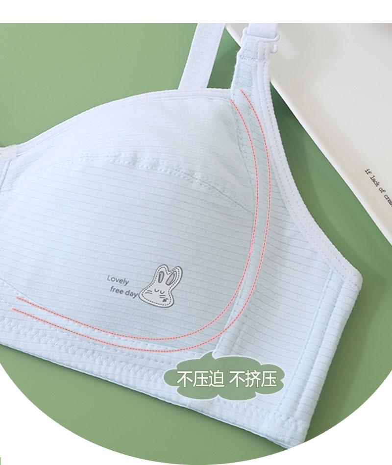 Girl bra teen cup Breathable junior cotton student development cute ...