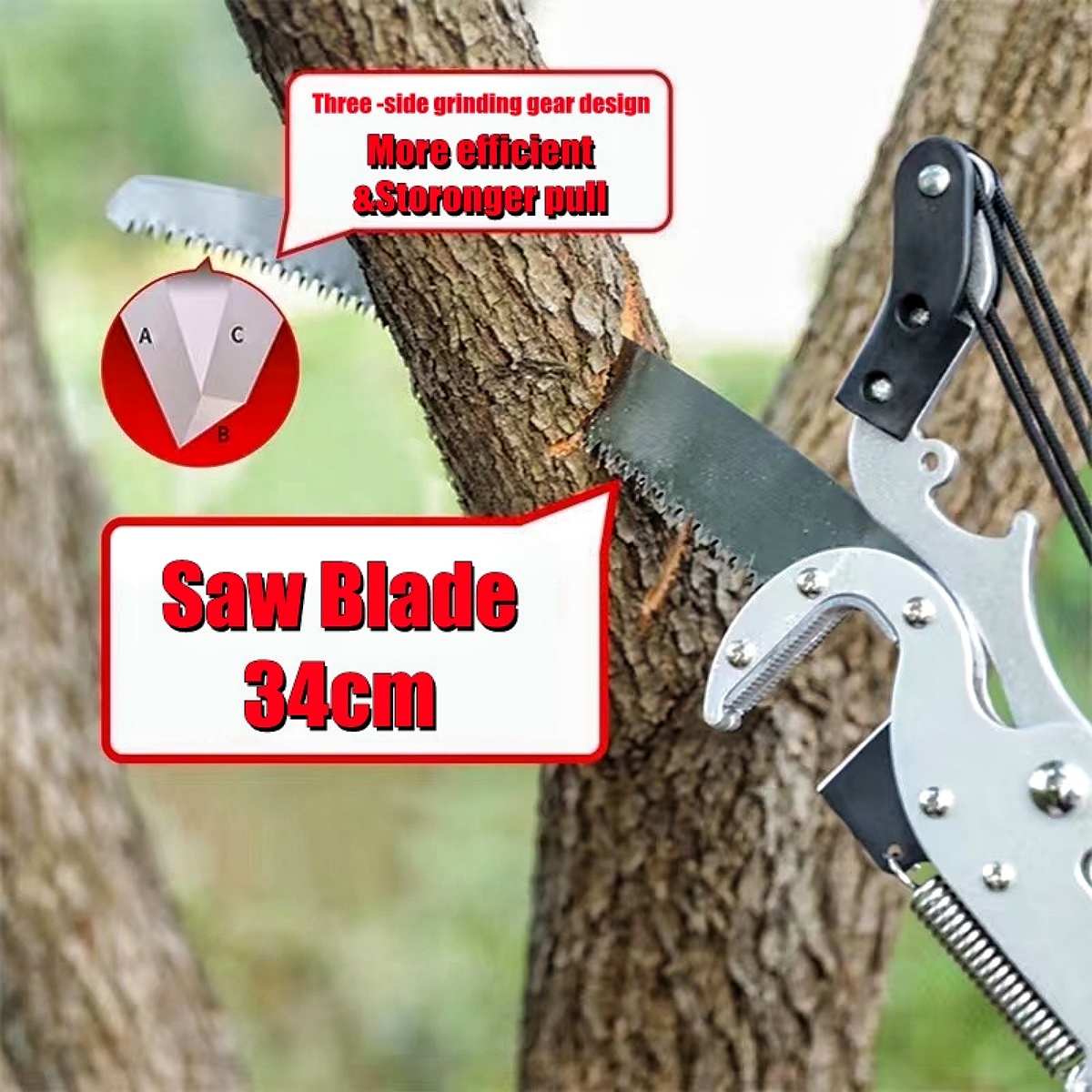 8.5M High Branch Pruning Shears Saw galah heavy duty telescopic pole ...