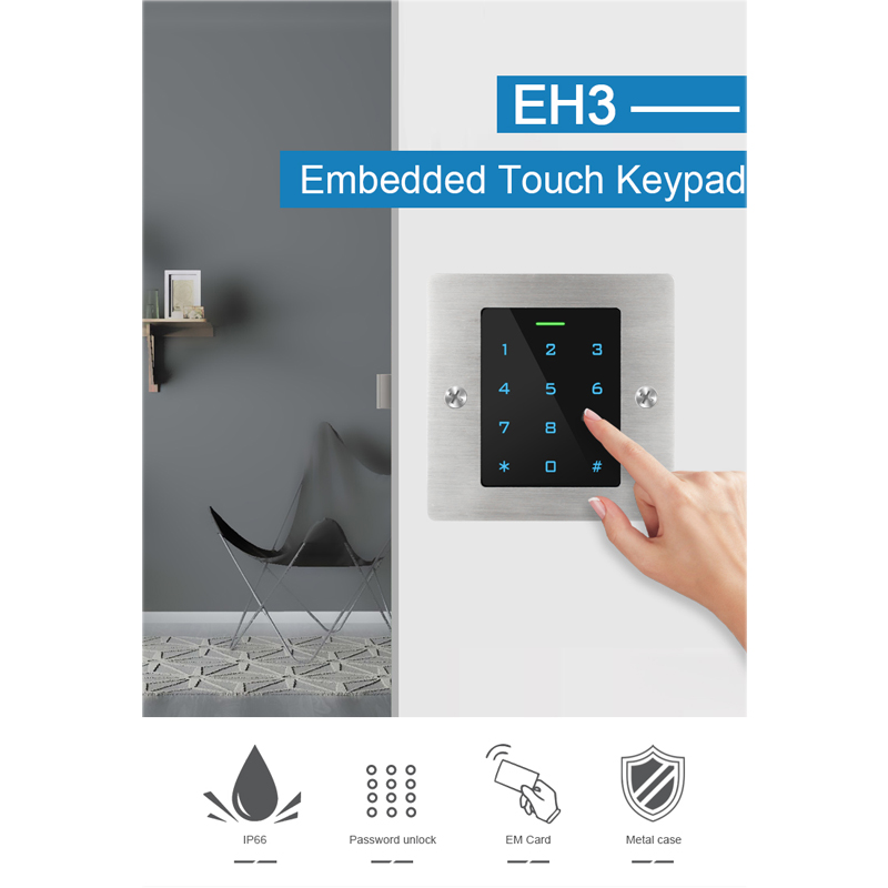 Embedded Metal Access Control System Kits Waterproof 125KHz RFID Reader ...