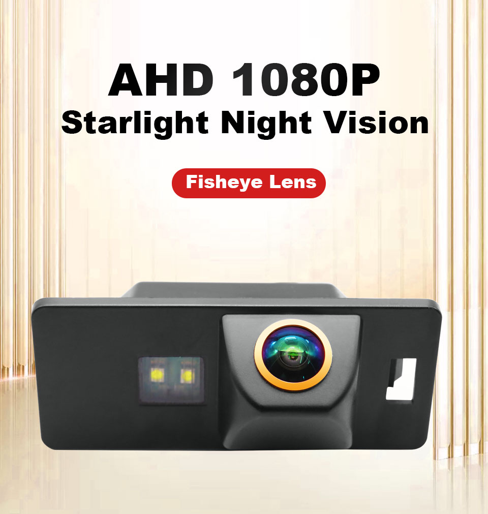 180 Degree AHD 1920x1080P Fisheye Lens Rear View Camera For Audi TT/TTS ...