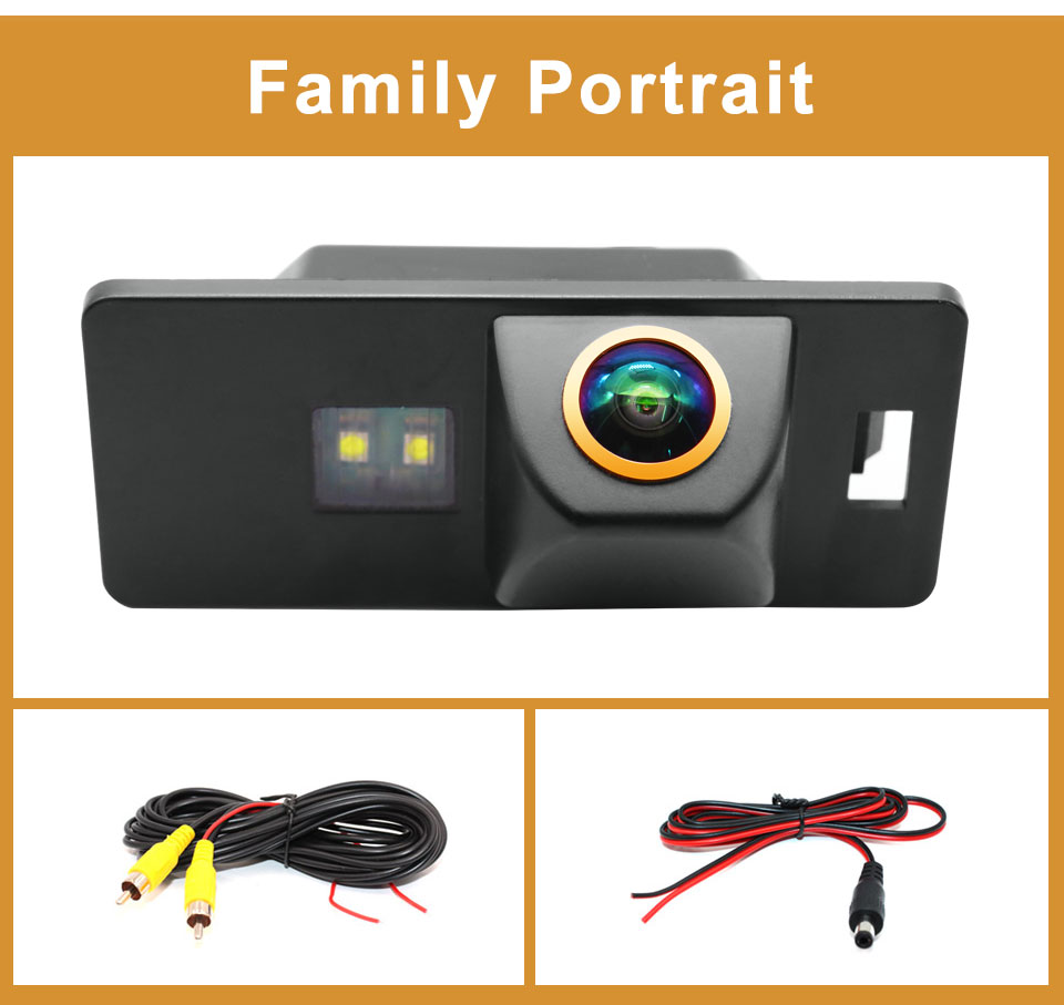 180 Degree AHD 1920x1080P Fisheye Lens Rear View Camera For Audi TT/TTS ...