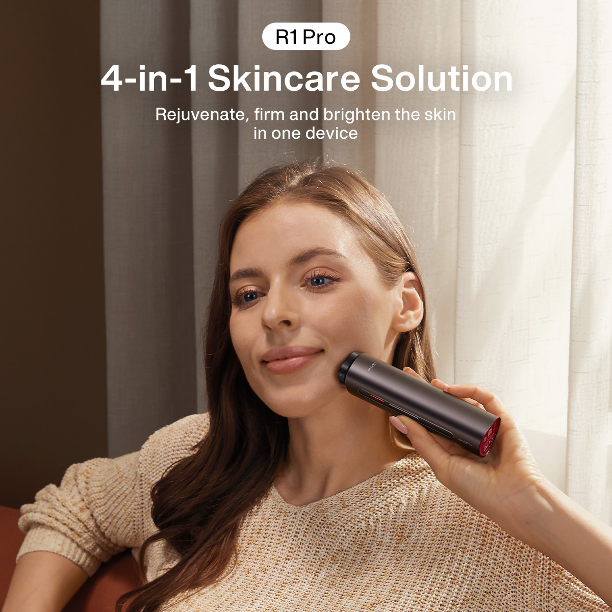 AMIRO R1 PRO Facial RF Skin Tightening Device RT Temperature Control ...