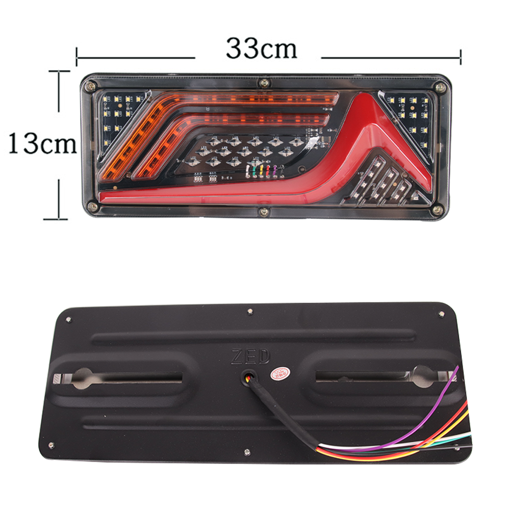 Tail Lights Trailer Rear Flashlight 12V 24V Truck ATV UTV Running Turn ...