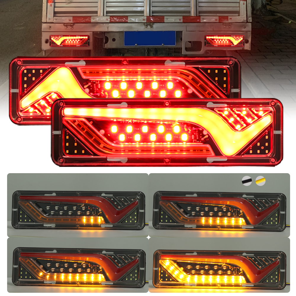 Tail Lights Trailer Rear Flashlight 12V 24V Truck ATV UTV Running Turn ...